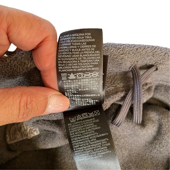 The North Face Fleece Sweat Pants Women's Size XS Gray Back Zip Straight Leg - Picture 9 of 10